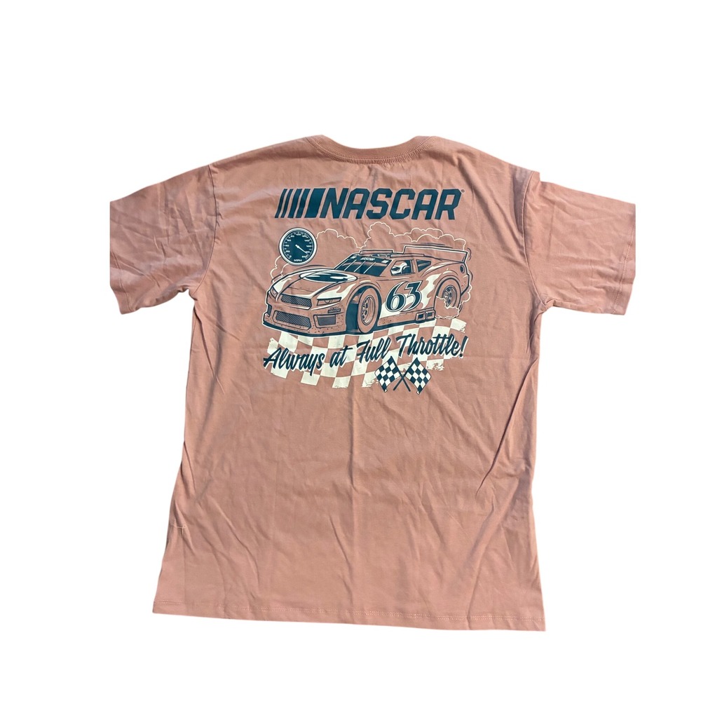 NASCAR Always at Full Throttle Pink Graphic T-Shirt XXL N6CRN80YSC Racing Tee